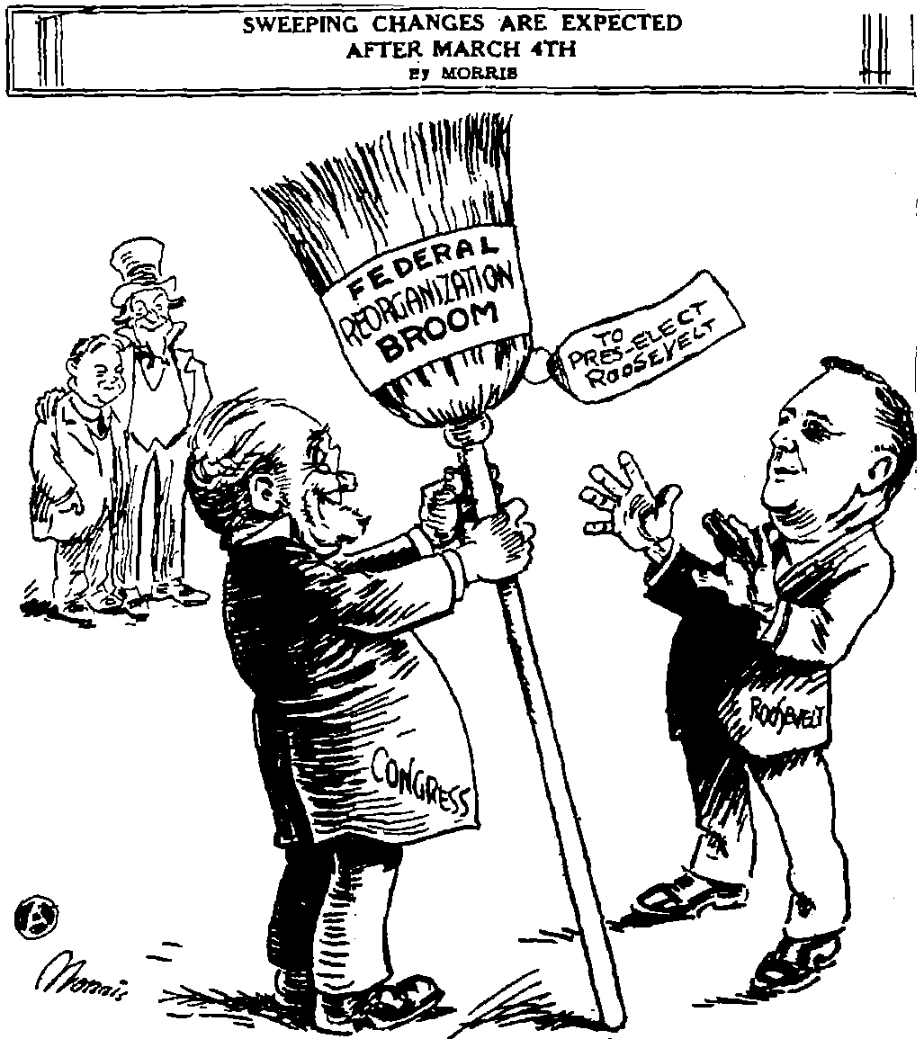 Cartoon Franklin Roosevelt