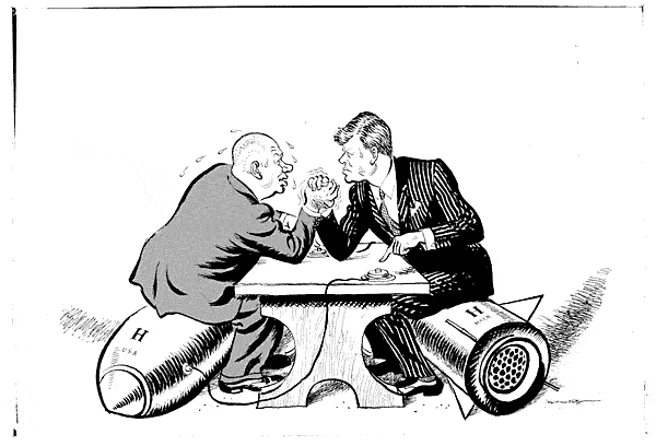 Image result for cold war political cartoons